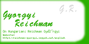 gyorgyi reichman business card